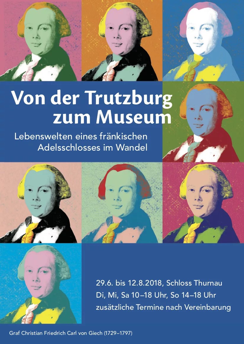 Poster der Ausstellung "Von der Trutzburg zum Museum"