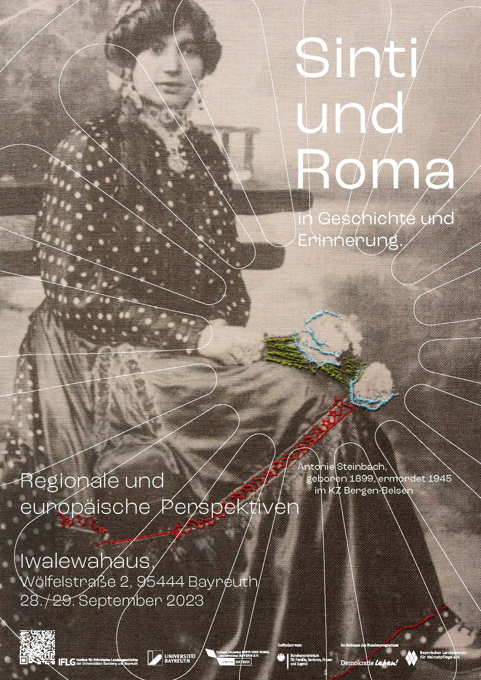 Poster der Veranstaltung "Sinti und Roma in Geschichte und Erinnerung"