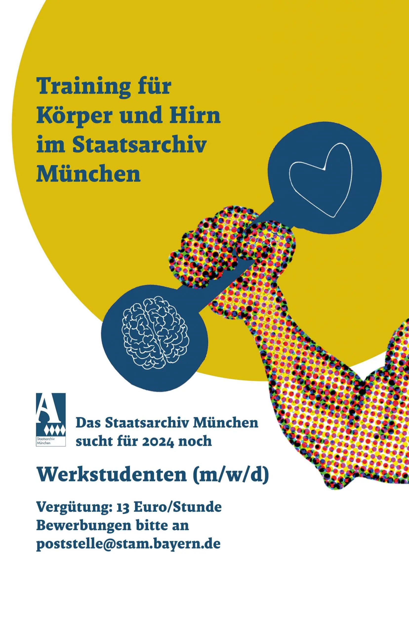 Werbeplakat des Staatsarchiv München