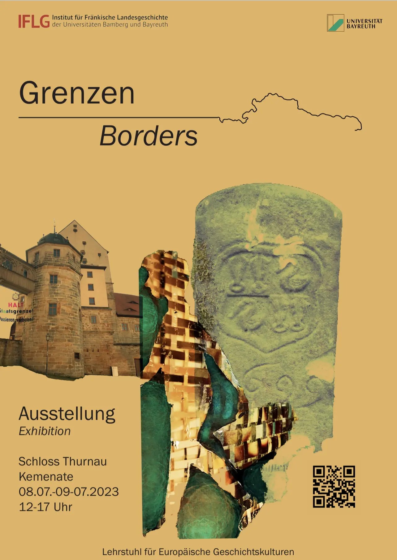 Poster der Ausstellung "Belonging Borders"